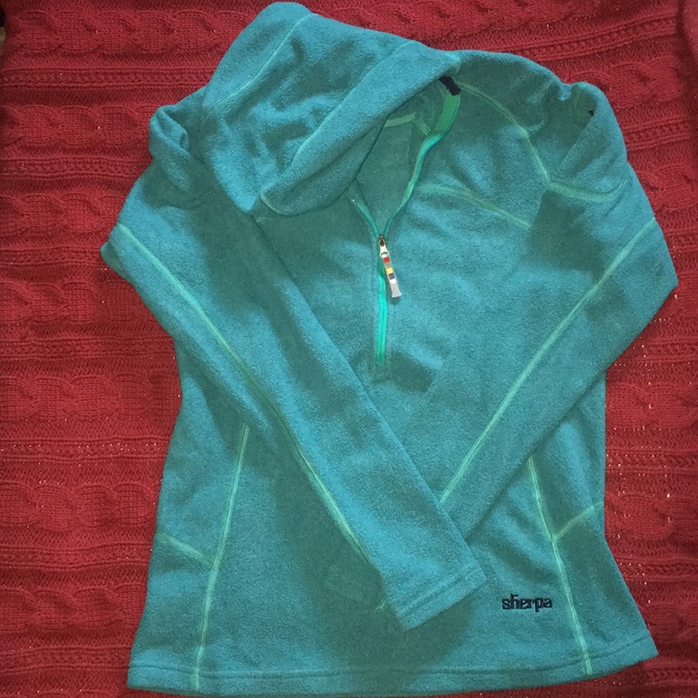Sherpa 3/4-Zip Hooded Fleece NWOT